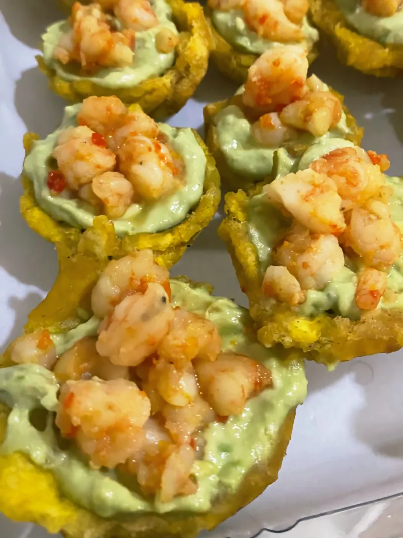 Canasta de verde de camarón